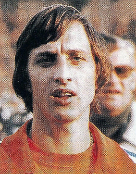 Johan Cruyff at the 1974 FIFA World Cup — Public domain